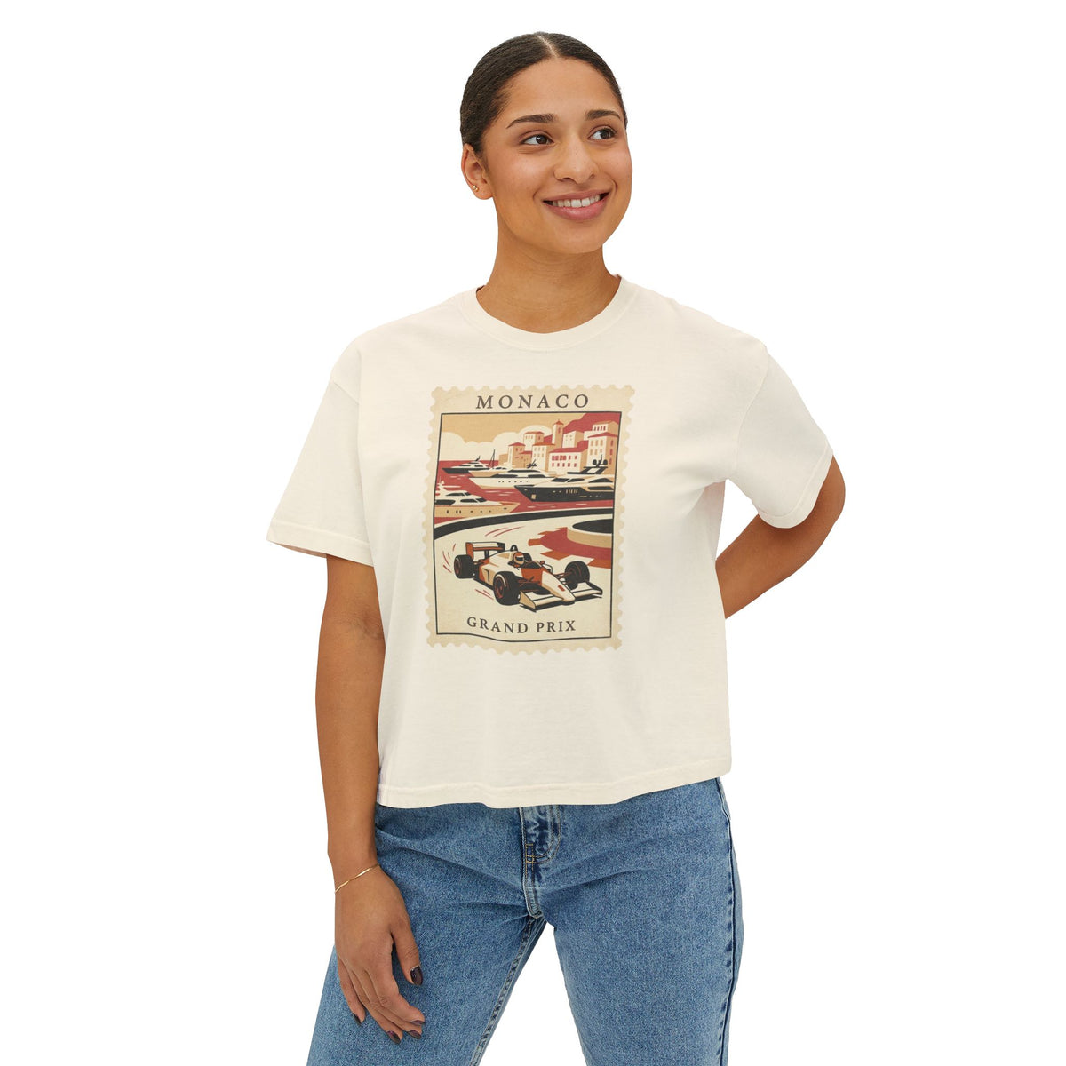Monoco - Lick the Stamp and Send It Women's Boxy Tee