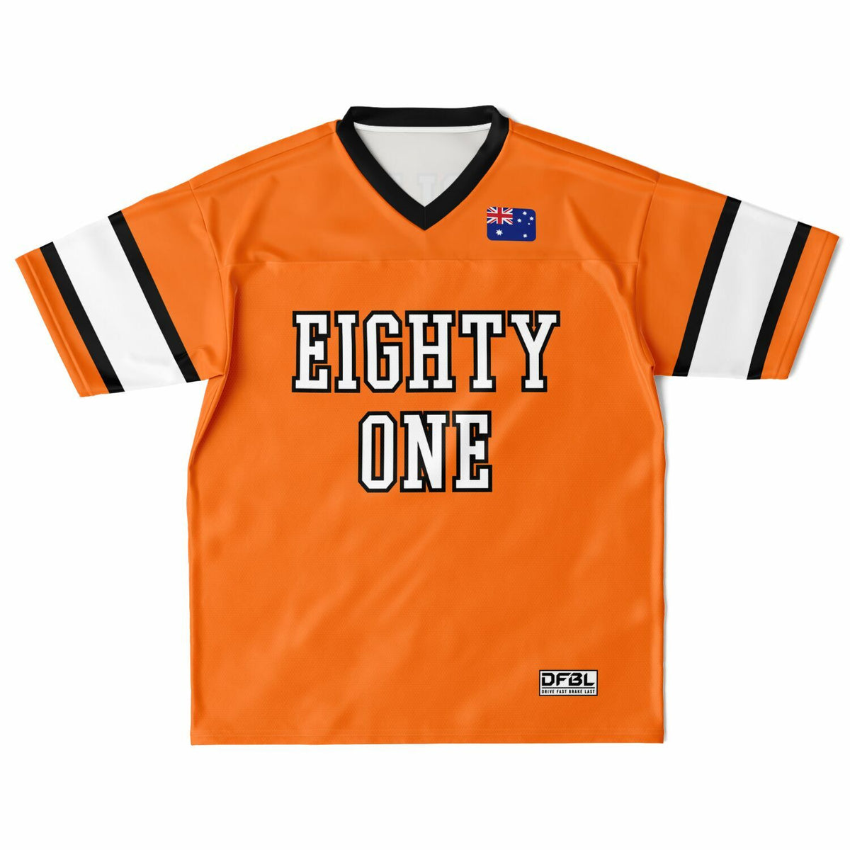 PIA81 Number Classic Football Jersey - Orange