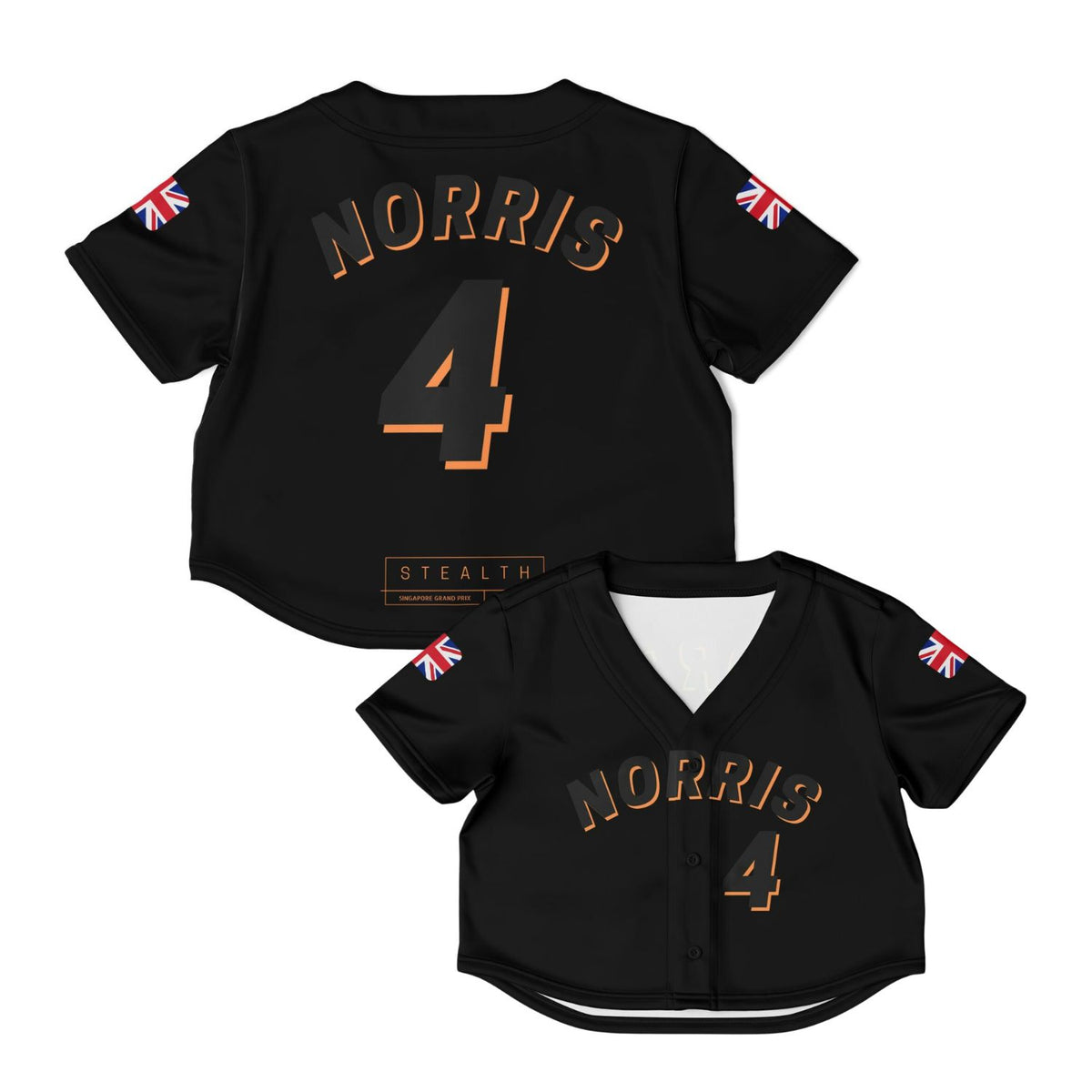 Stealth - NOR4 Cropped Baseball Jersey