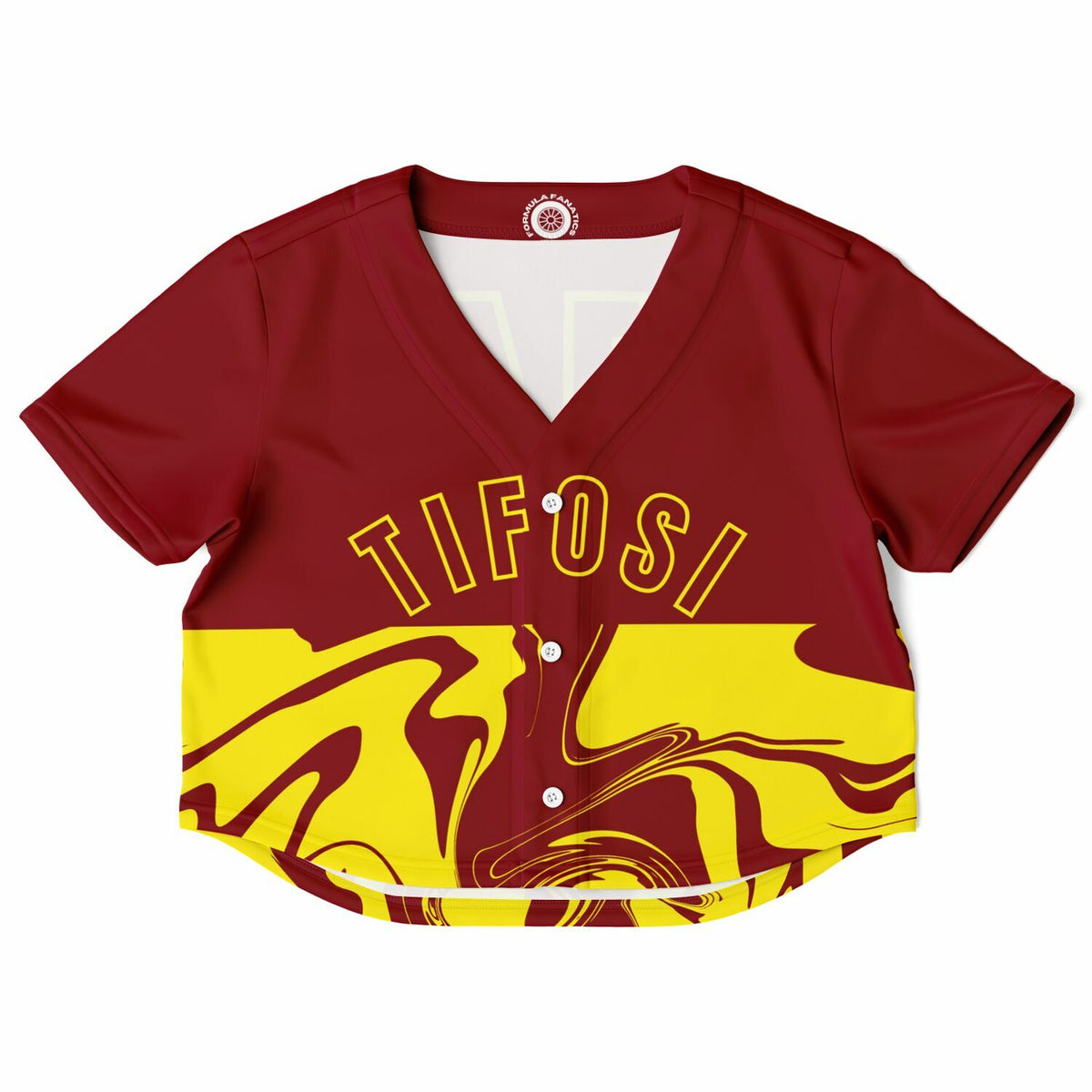 Tifosi Liquid Design #44 Women's Cropped Baseball Jersey