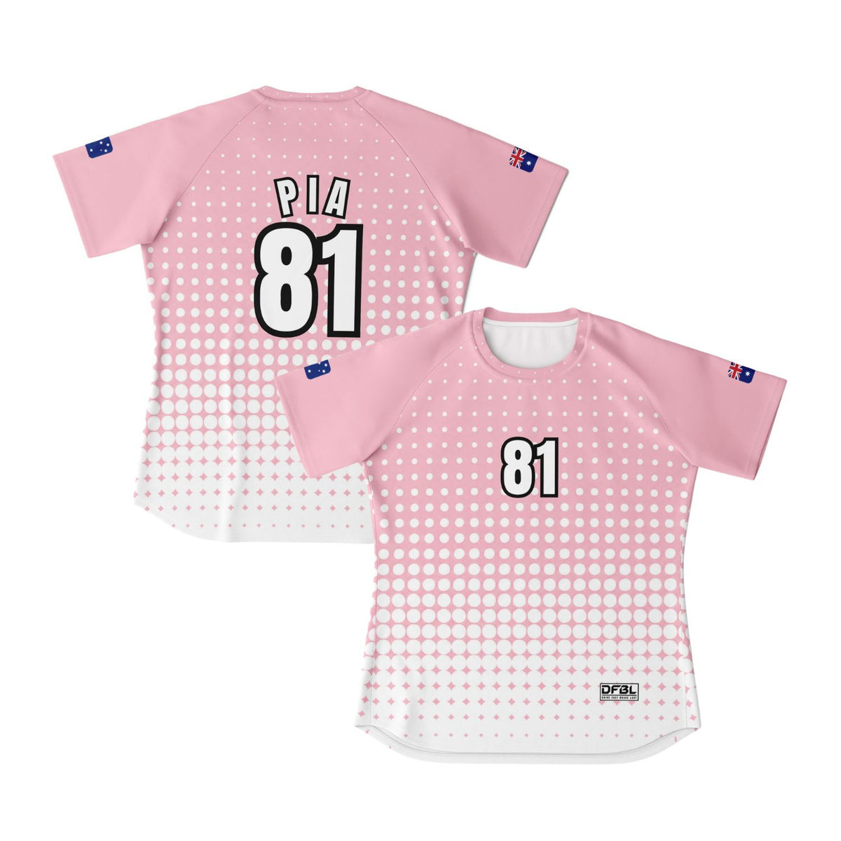 PIA Halftone Women's Soccer Jersey - Pink White