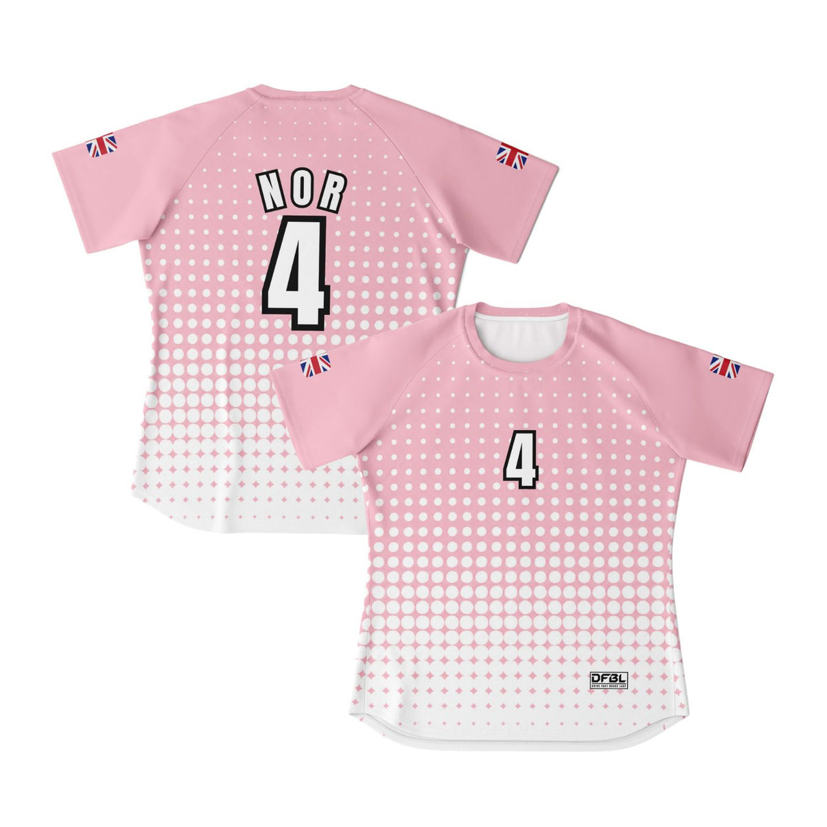 NOR Halftone Women's Soccer Jersey - Pink White