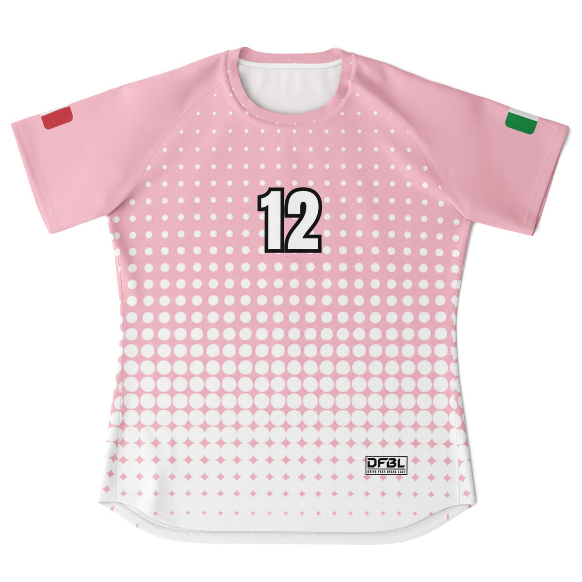 ANT12 Halftone Women's Soccer Jersey - Pink White