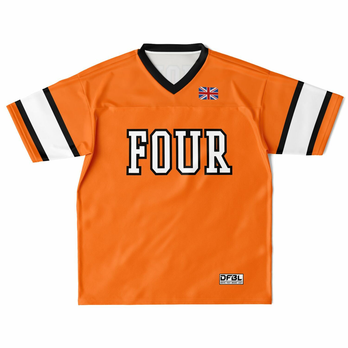 NOR4 Number Classic Football Jersey - Orange