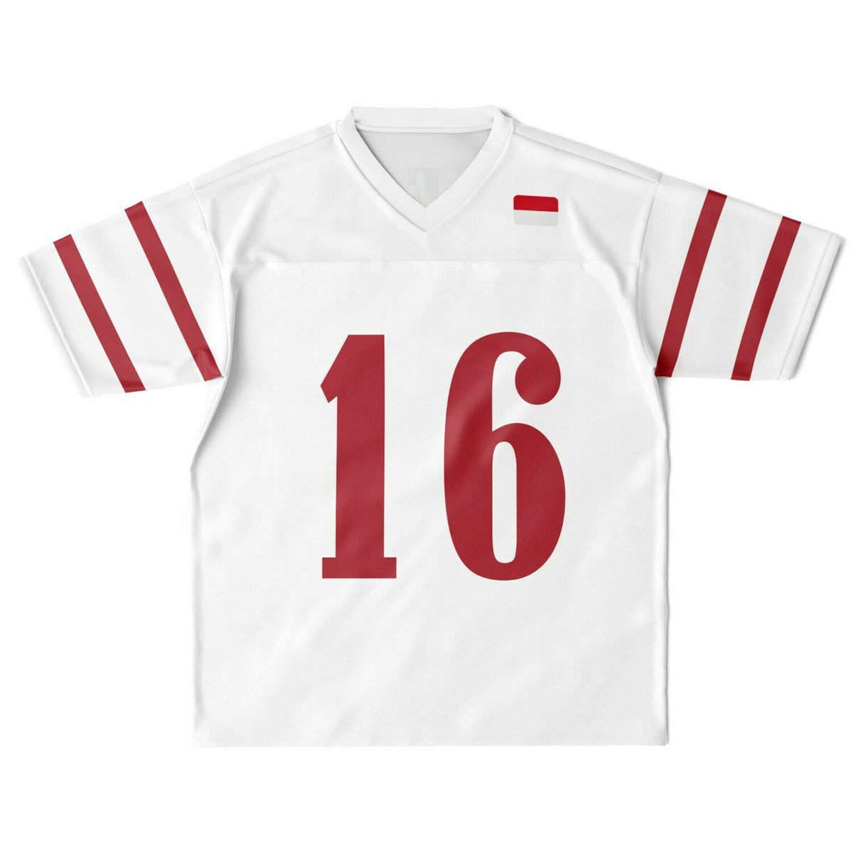 LEC16 Vintage Inspired Football Jersey - Red